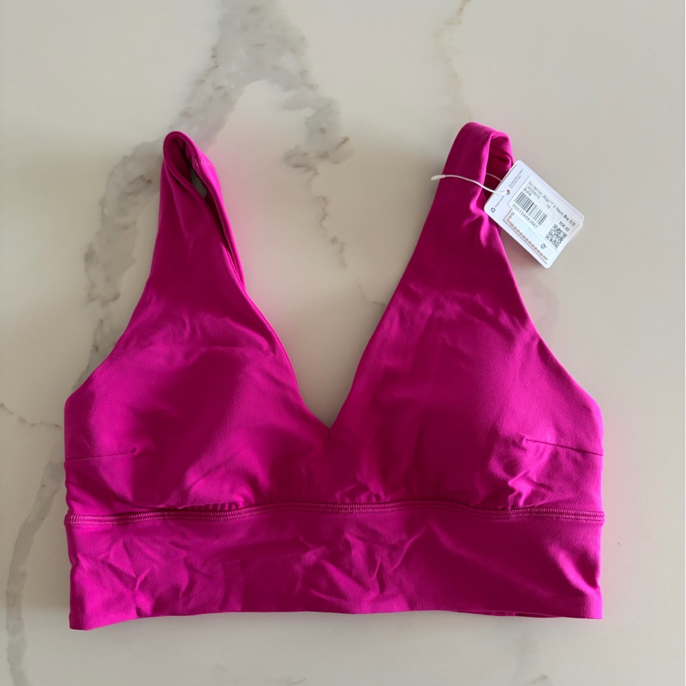 Align V neck bra - ripened raspberry
